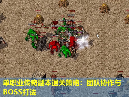 单职业传奇副本通关策略：团队协作与BOSS打法